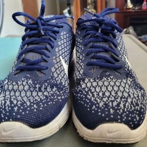 Nike Mens Air Max Sequent 2 852461-400 Blue Running Shoes Lace Up Low Top Sz 9.5